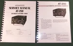Kenwood AT-250 Service & Instruction Manuals Card Stock Covers 28LB Paper. Fixed Price $23.00.
