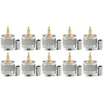 10PCS Uhf Male PL259 Crimp Connector Plug For RG58 RG142 LMR195 RG400 Cable New. Fixed Price $16.17.