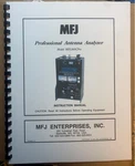 MFJ-269CPRO Comb Bound Instruction Manual High Quality, Plastic Covers Free Ship. Fixed Price $19.95.