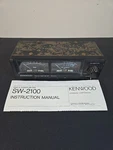 Kenwood SW-2100 Swr & Power Meter With Manual. Fixed Price $71.54.