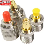 Sma SO239 Adapter 4PCS, Uhf PL259 Female Connector Kit Type Set Fo. Fixed Price $10.36.