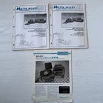 Lot Of 3 Midland Syn-tech Xtr Lmr Service Manuals & Brochure Uhf Vhf. Fixed Price $10.00.