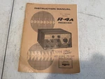 Drake R-4A Receiver Instruction Manual Book. Fixed Price $19.99.