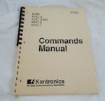 Kantronics Commands Manual Kam, KPC-4, KPC-2400, KPC-2, KPC-1. Fixed Price $9.98.