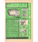1960 Lafayette HE-15 Cb Radio Transceiver Vintage Print. Fixed Price $15.95.