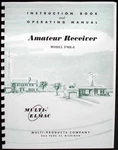 Multi-elmac PMR-8 PMR8 Ameteur Radio Receiver Manual. Fixed Price $12.99.
