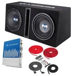Magnum MB210SP 1200W 10" Loaded Sub Enclosure W/ Mono Amp + 8 Gauge Kit. Fixed Price $284.95.
