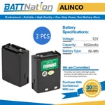 2X 12V 1650MAH Nimh Radio Battery For Alinco EBP-22N EBP-28. Fixed Price $61.75.