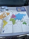 Vintage Yaesu Amateur Radio Map World 28.5"X40" Ham Advertising & Brochure. Fixed Price $18.50.