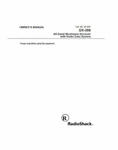 Radio Shack DX-398 Instruction Operating Manual. Fixed Price $14.95.