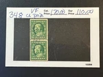 Scott # 348 Used Pair Vf 2024 Catalogue Value $ 170.00. Fixed Price $88.00.