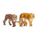 Zaga Toys Orange Bengal Tiger Family, Two Adults, 1 Cub, Realistic Animals!. Fixed Price $15.95.