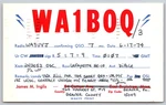 1974 WA1BOQ Qsl Postcard Beaver Pa To Waukesha Wi Amateur Radio A23. Fixed Price $14.20.
