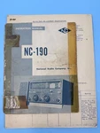 National NC-190 User Instruction Manual By Radio Company (original). Fixed Price $29.90.