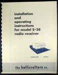 Hallicrafters S-38 S38 Improved Manual. Fixed Price $12.99.