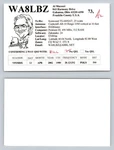 Ham Radio Qsl Qso Postcard WA8LBZ, Gahanna, Ohio, U.s.a.. Fixed Price $13.99.