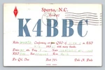 Ham Radio Qsl/qso K4BBC W4HTD Sparta Nc Usa 1955 Heathkit AT-1 Arrl. Fixed Price $16.99.