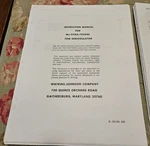 Watkins-johnson Instruction Manual For WJ-9518A/9518AE Fdm Demodulator. Fixed Price $20.00.