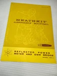 Heathkit Assembly Manual Reflected Power Meter Swr Bridge Model HM-11. Fixed Price $17.99.