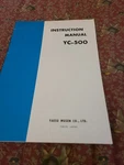 Yaesu YC-500S Vintage Ham Radio External Frequency Counter Manual Only. Fixed Price $9.99.