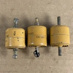 Set Of 3 Matching Vtg 500UF 20K Vdc Doorknob Capacitors Crl/sprague Guaranteed. Fixed Price $9.99.