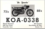 Forestville, Connecticut Qsl Radio Postcard Sherm Rancourt Yamaha Motorcycle. Fixed Price $6.23.