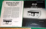 Allied Radio Shack AX-190 Receiver Orig. Instruction Manual/modificatioin Papers. Fixed Price $24.99.