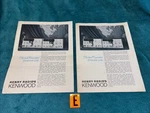 Kenwood 599 Receiver Transmitter Henry Radio Sales Flyers Brochure Loc. Fixed Price $32.00.