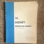 Henry 2KD-3 Linear Amplifier Instruction Manual Hf June 1964 Vintage English. Fixed Price $39.99.