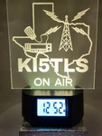 Personalize Large Ham Radio Call Sign Custom Led Light With Medium Alarm Clock. Fixed Price $34.88.