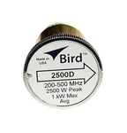 Bird 2500D Plug-in Element To Watts 200-500 Mhz 43 Wattmeters. Fixed Price $314.00.