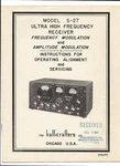 1962 Hallicrafters Model S-27 Instruction Manual-operating Alignment/servicing. Fixed Price $27.50.