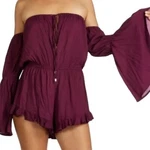 Nwot Radio Fiji Virage Solid Sokally Romper Size Small. Fixed Price $38.00.