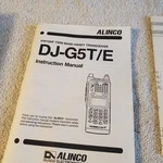 Alinco DJ-G5 T/e Transceiver Instruction Operating Guide With Schematics. Fixed Price $15.00.