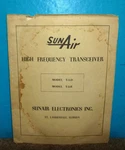 Sunair Electronics T-5-D & T-5-R Hf Transceiver Manual Original. Fixed Price $13.95.