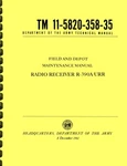 Collins R-390A / Urr Radio Receiver Army Field And Depot Maintenance Manual. Fixed Price $24.95.