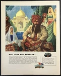 1944 Hallicrafters Company Army's SCR-299 India Snake Charmer Vintage Print Ad. Fixed Price $11.01.