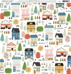 American Crafts Patterned Single-sided Cardstock 12"X12"-SUBURBS 25 Pack. Fixed Price $18.43.