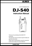Alinco DJ-S40 Transceiver Instruction Manual 44 Pages Operating Guide. Fixed Price $19.99.