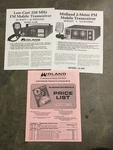 Vintage Midland Elect. Product Catalog EP-76 & 13-509, 13-505 Transceiver Papers. Fixed Price $20.00.