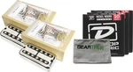 Tv Jones Power'tron Universal Mount Nickel Neck And Bridge Pickup Set W/ Geartre. Fixed Price $320.00.