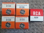Lot Of 8156 Rca Ge Electronic Vacuum Tubes Amp Stereo Ham Radio Transceiver. Fixed Price $34.00.