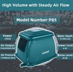 85L Septic Linear Air Pump W/timer, Pond Aerator Tank System Outdoor. Fixed Price $149.99.