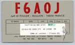 Ham Radio Qsl F6AOJ France 1992 Kenwood Ts 940S Dx Contest Card. Fixed Price $16.99.