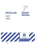 New Holland 1411, 1412 Disc Mower Conditioner Service Manual Repair Shop Book. Fixed Price $59.00.
