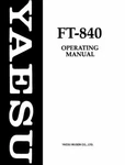 Yaesu FT-840 Instruction Manual. Fixed Price $14.95.