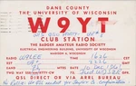 Vintage Amateur Ham Radio Qsl Postcard W9YT University 1961 Madison Wisconsin. Fixed Price $9.68.