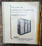 Continental 816-2B Fm Broadcast Transmitter Complete Manual. Fixed Price $35.00.