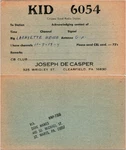 Clearfield Pa Qsl: KID-6054, Lafayette HE-15B Antenna. Fixed Price $5.59.
