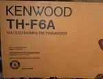 Kenwood TH-F6A Ham Radio Transceiver Black Fm 144/220/440 Mhz Mpn. Fixed Price $450.00.